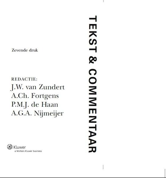 Tekst & commentaar - (ISBN 9789013102055)