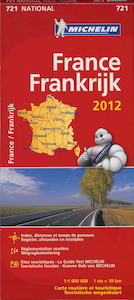 Michelin wegenkaart 721 Frankrijk 2012 - (ISBN 9782067170995)