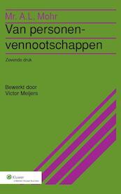 Van personenvennootschappen - A.L. Mohr (ISBN 9789038708201)