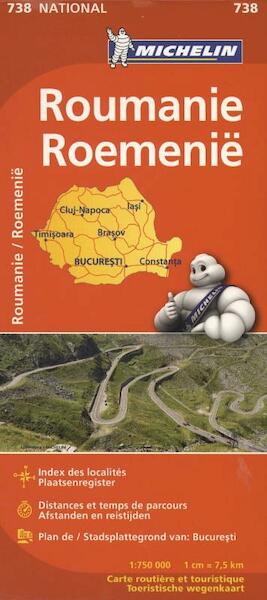 MIchelin wegenkaart Roemenie - (ISBN 9782067172098)