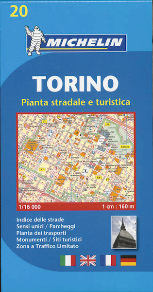 Torino (Turin) Town Plan with Index 1:16.000 - (ISBN 9782067137899)