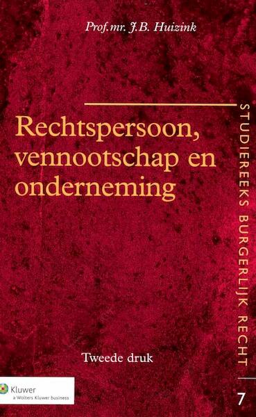 Rechtspersoon, vennootschap en onderneming - J.B. Huizink (ISBN 9789013078077)