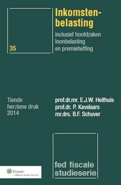 Inkomstenbelasting - E.J.W. Heithuis, P. Kavelaars, B.F. Schuver (ISBN 9789013121933)