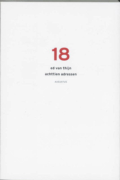 18 adressen - E. van Thijn (ISBN 9789045700830)