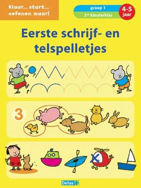 Eerste schrijf- en telspelletjes (4-5 jaar) - (ISBN 9789044721829)