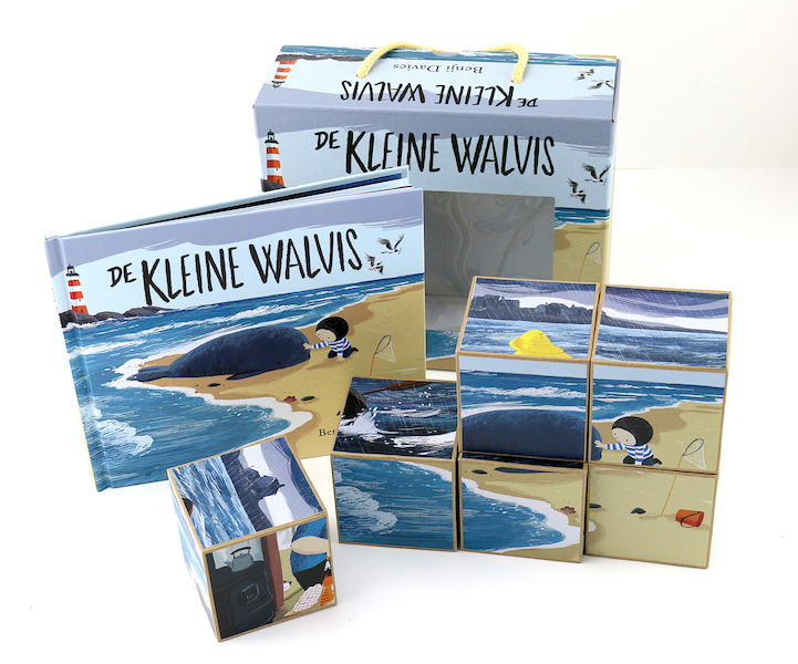 De kleine walvis - boek met blokkenpuzzels - Benji Davies (ISBN 9789024581283)